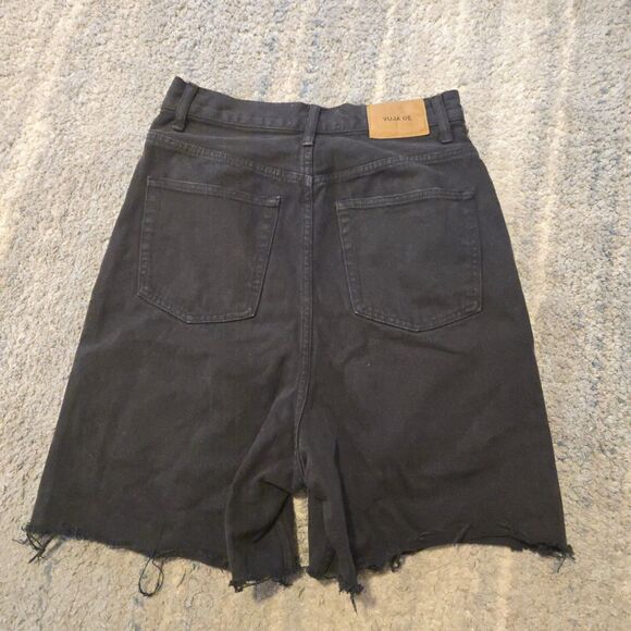 Vuja De Men's Mad In Japan Denim Cut Out  Jeans Shorts (30 Waist) Black - Picture 7 of 7